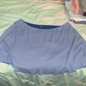 Wild Fable Blue and White Patterned Skirt